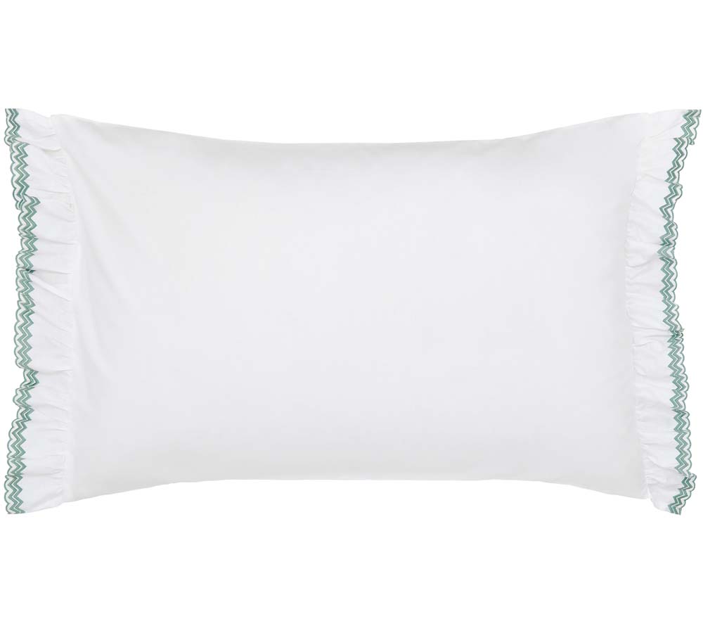 Emperor Peony Embroidered Oxford Pillowcase